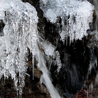 Buy canvas prints of The Icicles on the Waterfall by Pics by Jody Adams