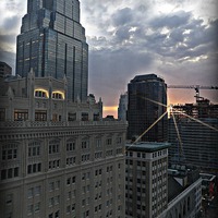 Buy canvas prints of  Sunrise in Kansas City by Pics by Jody Adams