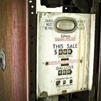 Buy canvas prints of Antique Gas Pump by Jessica Berlin