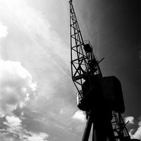 Buy canvas prints of Dock Crane by Colin Richards