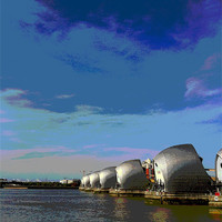 Buy canvas prints of Thames Barrier by Colin Richards