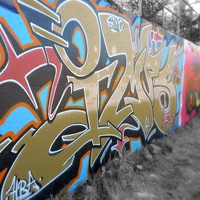 Buy canvas prints of  Urban Wall Graffiti  by Colin Richards