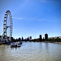 Buy canvas prints of London Eye  by Colin Richards