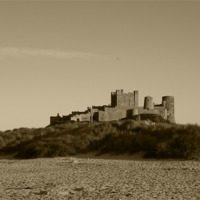 Buy canvas prints of Bamburgh Castle by Susan Mundell