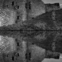 Buy canvas prints of castle with lake by Robert Bennett