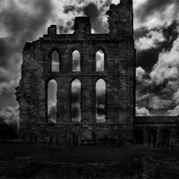 Buy canvas prints of tynemouth priory by Robert Bennett
