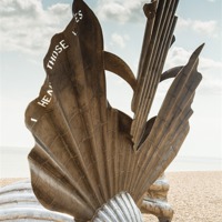 Buy canvas prints of Aldeburgh Scallop by Wendy Cooper