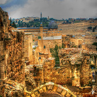 Buy canvas prints of Jerusalems Old City by Michael Braham