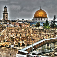 Buy canvas prints of Dome Of The Rock by Michael Braham