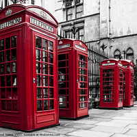 Buy canvas prints of Phone boxes by David Skone