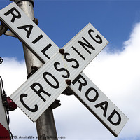 Buy canvas prints of Railroad crossing by David Skone