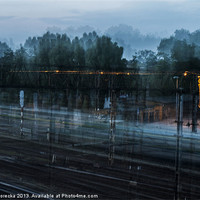 Buy canvas prints of Running train by Aneta Borecka