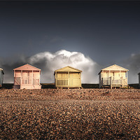 Buy canvas prints of Beach Huts by derrick smith