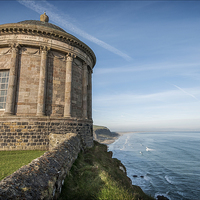 Buy canvas prints of  The leaning tower of Mussenden by Peter Lennon