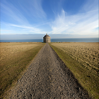 Buy canvas prints of All Roads Lead to Mussenden by Peter Lennon