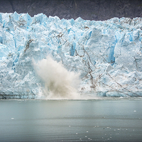 Buy canvas prints of  Calving Glacier by Peter Lennon