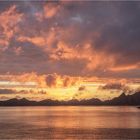 Buy canvas prints of Blazing Skies by Peter Lennon