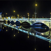 Buy canvas prints of Albert Bridge, Belfast by Peter Lennon