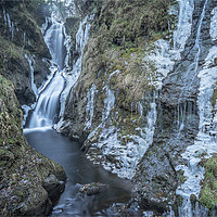 Buy canvas prints of Frozen Falls by Peter Lennon