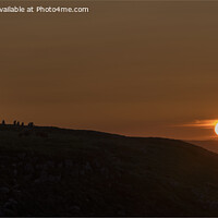 Buy canvas prints of Mussenden Sunset by Peter Lennon