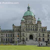 Buy canvas prints of The Parliament Building, Victoria, Vancouver Islan by Peter Lennon