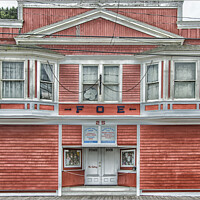 Buy canvas prints of The Cinema, Skagway by Peter Lennon