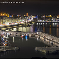 Buy canvas prints of Portstewart Promenade at Night by Peter Lennon