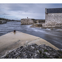 Buy canvas prints of Ballintoy Boathouse by Peter Lennon