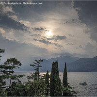 Buy canvas prints of Lake Garda Sunset by Peter Lennon