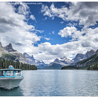 Buy canvas prints of Magnificent Maligne by Peter Lennon