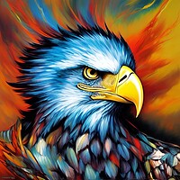 Buy canvas prints of Eagle Portrait by Anne Macdonald