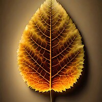 Buy canvas prints of Autumn Leaf by Anne Macdonald