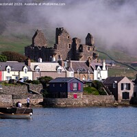 Buy canvas prints of Mist Over Scalloway Castle, Shetland. by Anne Macdonald