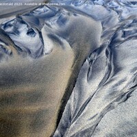 Buy canvas prints of Sand Patterns At Meal Beach, Burra, Shetland. #2 by Anne Macdonald
