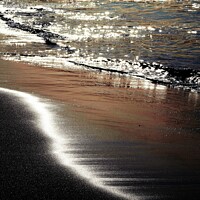 Buy canvas prints of Shining Sea At Meal Beach, Burra, Shetland. by Anne Macdonald