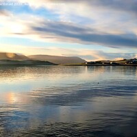 Buy canvas prints of Looking Over To Trondra From Scalloway by Anne Macdonald