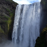 Buy canvas prints of Skógafoss waterfall Iceland by Kay Gorzko
