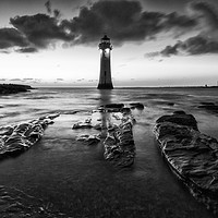 Buy canvas prints of Perch Rock Lighthouse by Jon Lingwood