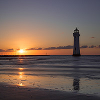 Buy canvas prints of Sunset Over Perch Rock by Jon Lingwood