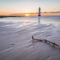 Buy canvas prints of Sunset Over Perch Rock by Jon Lingwood