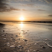 Buy canvas prints of Formby Beach Sunset by Jon Lingwood