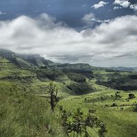 Buy canvas prints of  Drakensberg Valley by Richard Peche