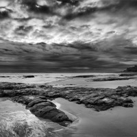 Buy canvas prints of Bamburgh Storm by Terry Carter