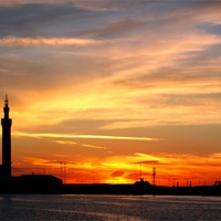 Buy canvas prints of Grimsby Dockside Sunset by Ray Nelson