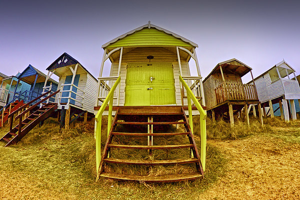 Hunstanton Beach Huts No.1 Picture Board by Ray Nelson