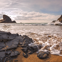 Buy canvas prints of rocks water and sky by Silvio Schoisswohl