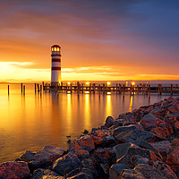 Buy canvas prints of Lighthouse Podersdorf by Silvio Schoisswohl