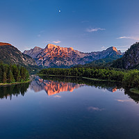 Buy canvas prints of Evening at the Almsee by Silvio Schoisswohl