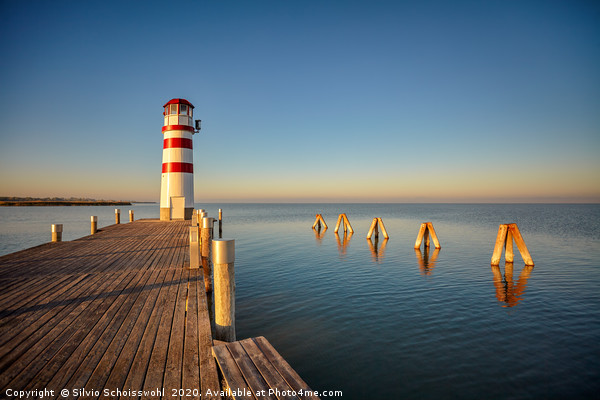Lighthouse Podersdorf Picture Board by Silvio Schoisswohl