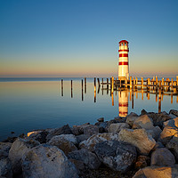Buy canvas prints of Lighthouse Podersdorf by Silvio Schoisswohl
